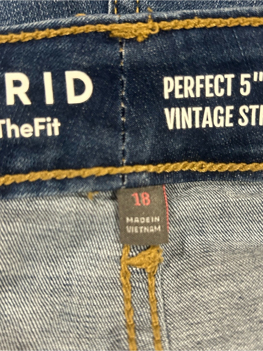 torrid Blue Rolled Cuff Denim Shorts - Picture 4 of 5